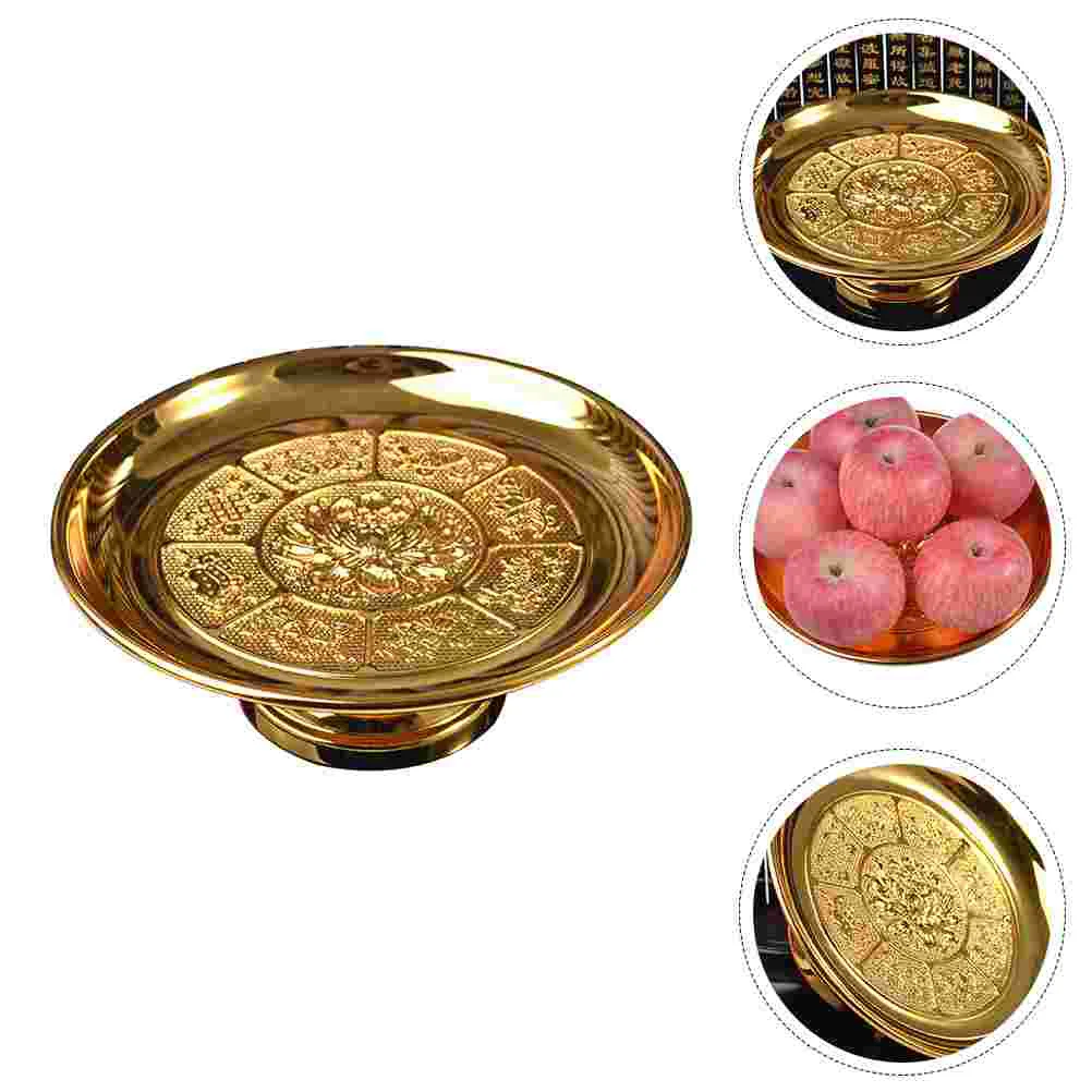 

Tribute Plate Fruit Plate Round Cake Carrier Footed Fruit Bowl Kitchen Tableware Acrylic Cupcake Server Dinner Party