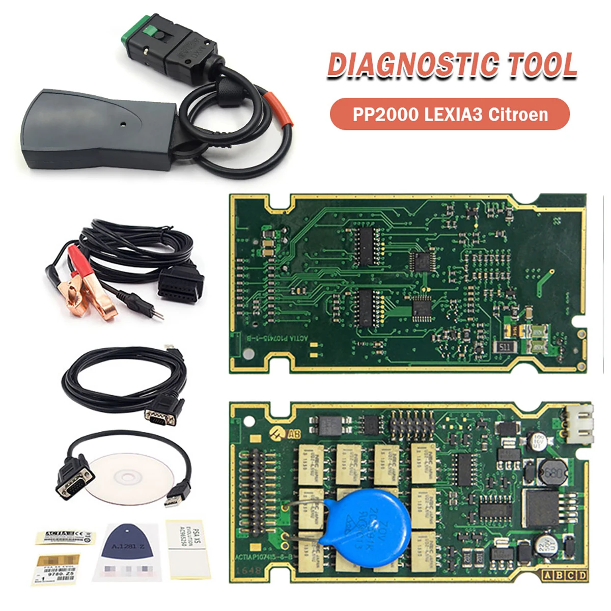 

OBD2 Scanner for Citroen for Peugeot Auto Scanner PP2000 Car Diagnostic Tool Automotive Diagnostic Scan Tool OBD2 USB Diagnostic