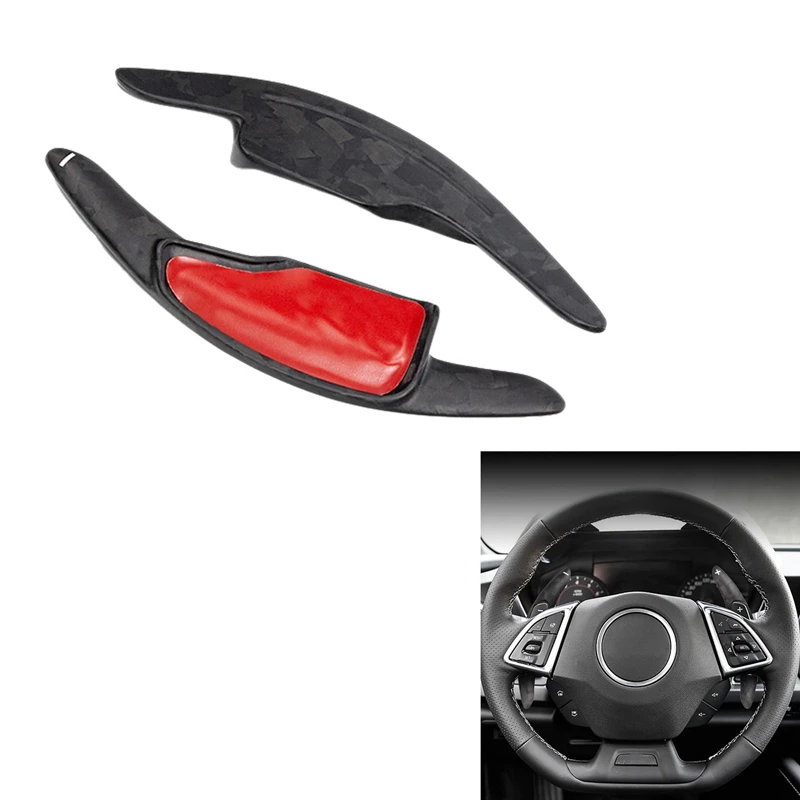 

Автомобильный карбоновый кованый Стайлинг весло рулевого колеса Переключатель удлинитель подходит для Chevrolet Camaro 2016 2017 2018 2019