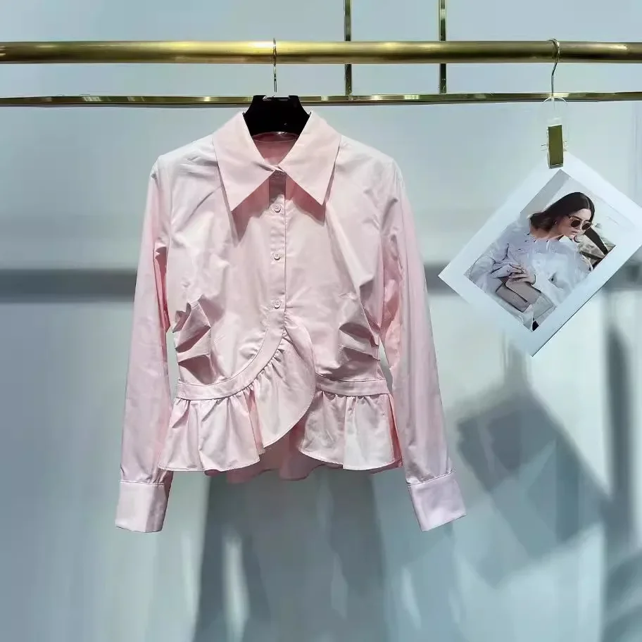 Хлопковая рубашка Deep South новинка весны 2023 элегантная модная возрастная