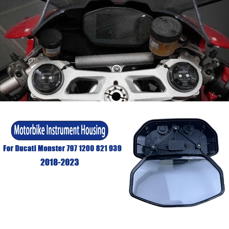 

For Ducati Monster 797 1200 821 939 Supersport 939 2018-2023 Instrument Case Cover Motorcycle LCD Speedometer Tachometer Shell