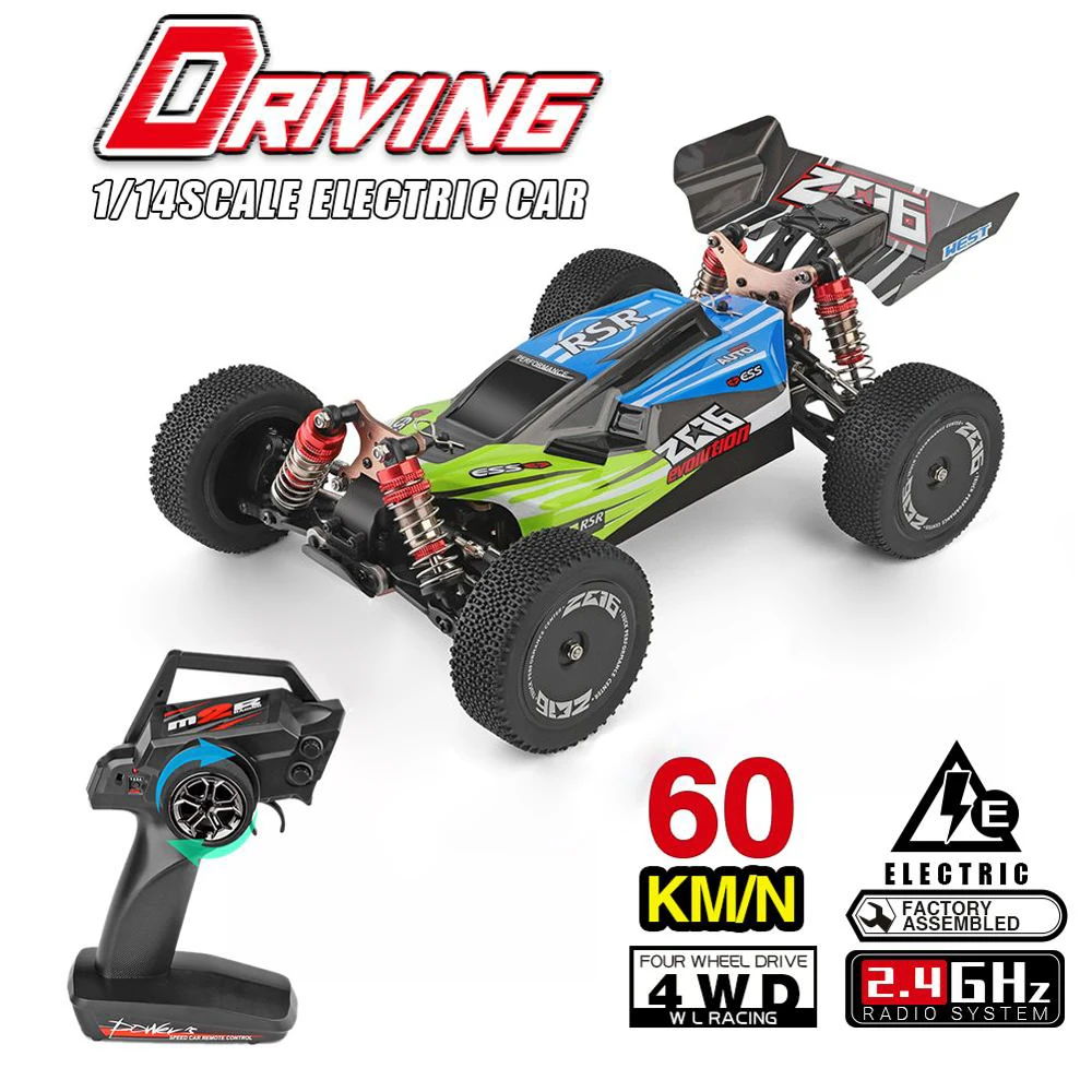 Высокое качество Wltoys 144001 1/14 2 4G RC автомобиль с дистанционным управлением 4WD