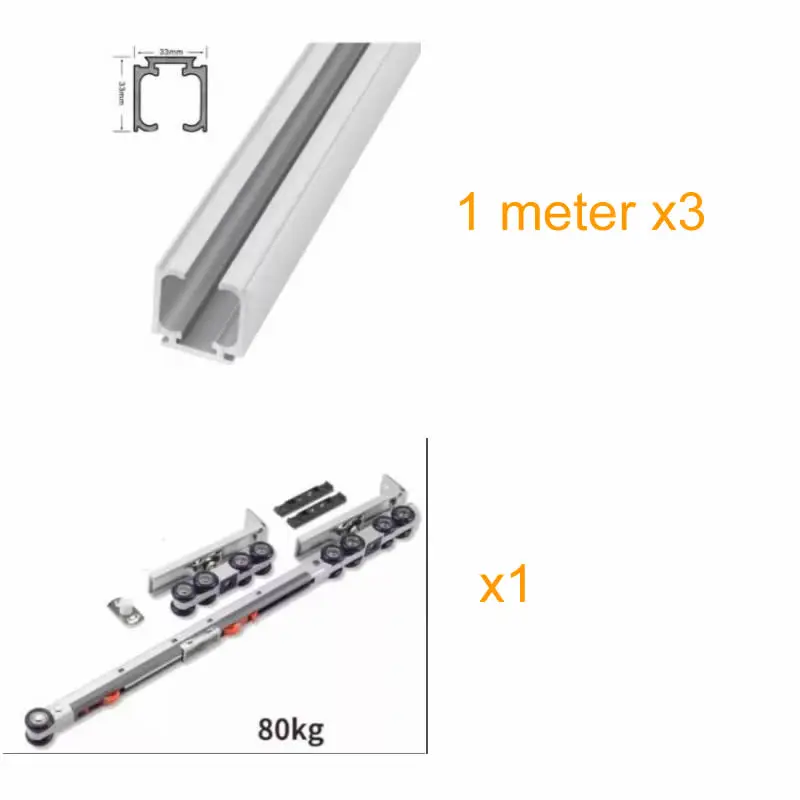 

Направляющая 1 метр x3 , pulley x1, доставка на рус