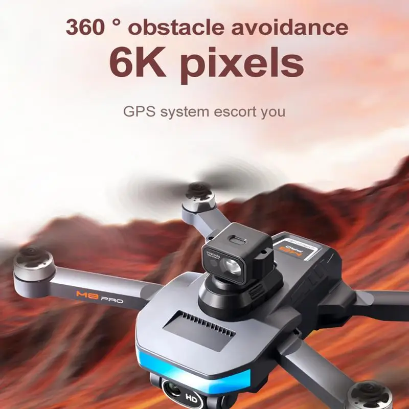 

M8 Pro Drone 8K GPS Professional With Camera 5G WIFI 360 Obstacle Avoidance FPV Brushless Motor RC Quadcopter Mini Dron 5KM