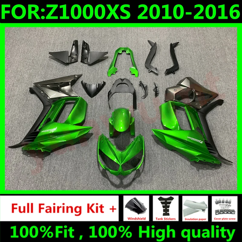 

New ABS Motorcycle Fairings Kit fit For Z1000SX Z1000 SX NINJA1000 2010 2011 2012 2013 2014 2015 2016 full fairing green black