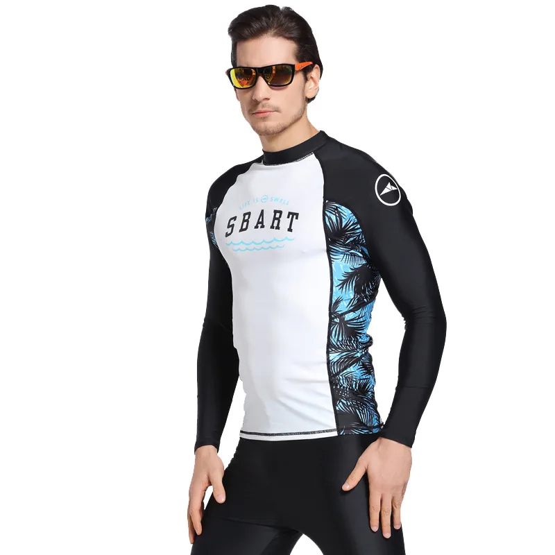 Мужская одежда для плавания Sbart с длинным рукавом, одежда для серфинга, костюмы для дайвинга, рубашка, костюм для плавания, гидрокостюм для п... от AliExpress WW