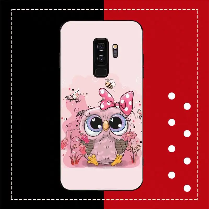 Animal Cute Cartoon Owl Phone Case for Samsung S20 lite S21 S10 S9 plus for Redmi Note8 9pro for Huawei Y6 cover