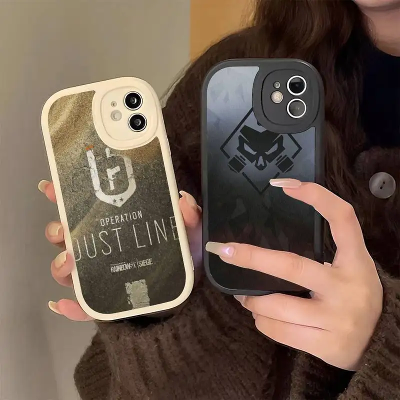 

R-RainbowS S-SixS S-SiegeS Phone Case Hard Leather For iPhone 14 13 12 Mini 11 14 Pro Max Xs X Xr 7 8 Plus