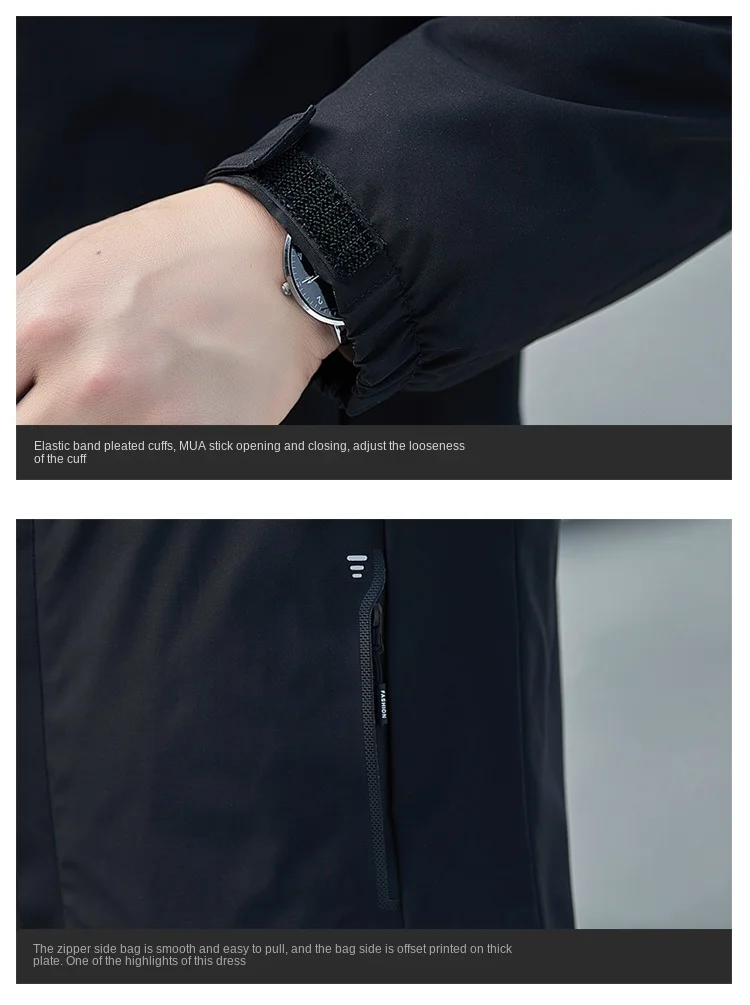 Мужская Утепленная куртка однотонная утепленная на хлопковом наполнителе с