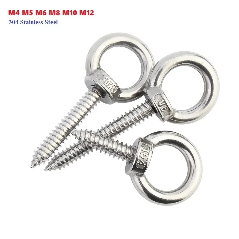 

Подъемный болт с проушиной из нержавеющей стали 304. Круглые кольцевые крючки. Саморезы по дереву. Гайка с проушиной. Саморезы M4 M5 M6 M8 M10 M12.