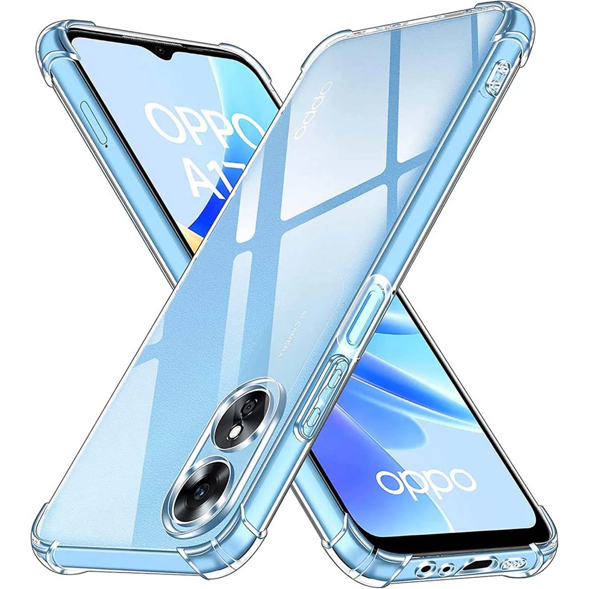 

For OPPO Reno 8T 4G Case Reno8 Reno7 8 Lite 7 Lite Case Crystal Clear TPU Shockproof Cover Oppo A17 A98 5G A78 5G A96 A76 4G