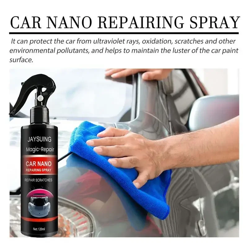 Нано-спрей для ремонта царапин 120 мл 3-в-1 герметик краски верхнего покрытия