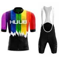 huub cycling jersey set man bib shorts kit bike clothes bicycle clothing summer mtb set short sleeve breathable bicycle uniform