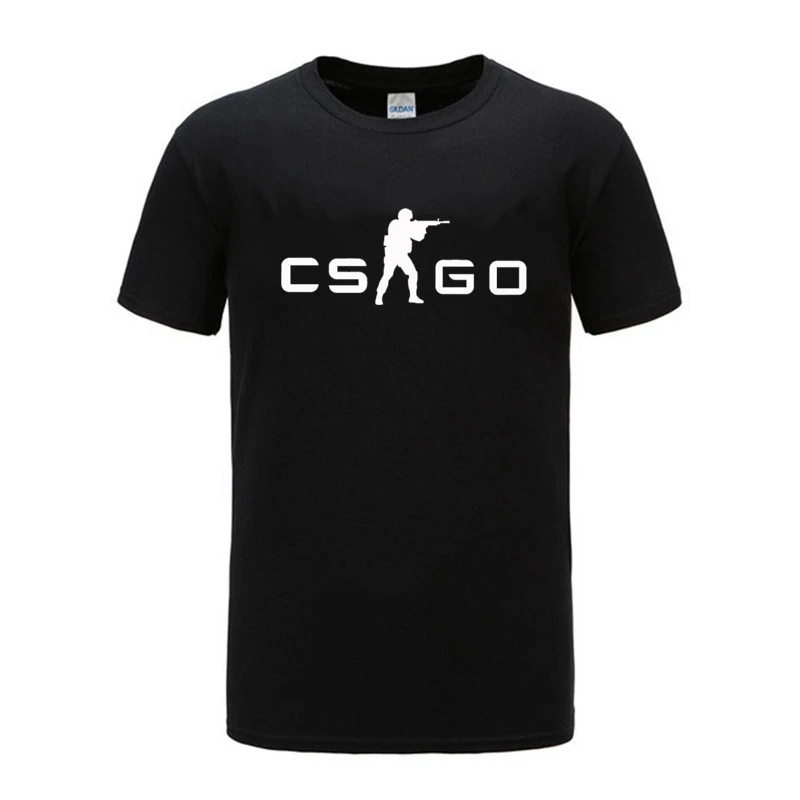 

Men's T-shirt Top Quality 100% cotton cool Funny CS GO printing o-neck men tshirt cool t-shirt male tee shirts