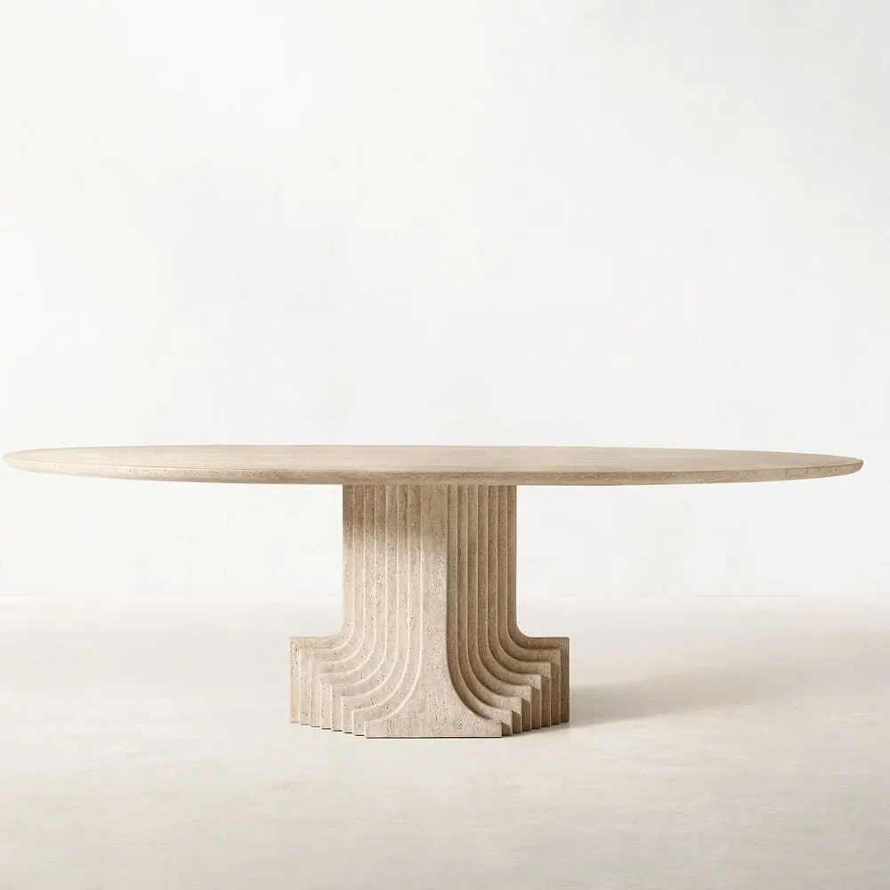 Новое поступление оптовая продажа роскошный набор для столовой Овальный