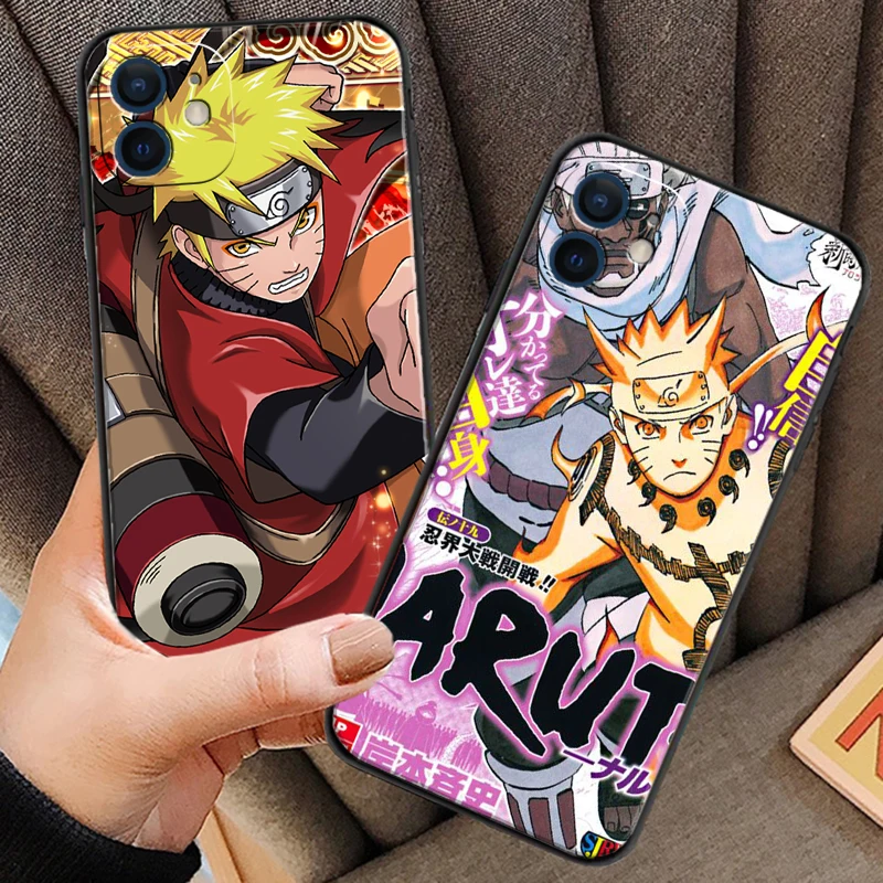 

NARUTO Bandai Phone Cases For iPhone 11 12 Pro MAX 6S 7 8 Plus XS MAX 12 13 Mini X XR SE 2020 Carcasa Soft TPU Coque Back Cover