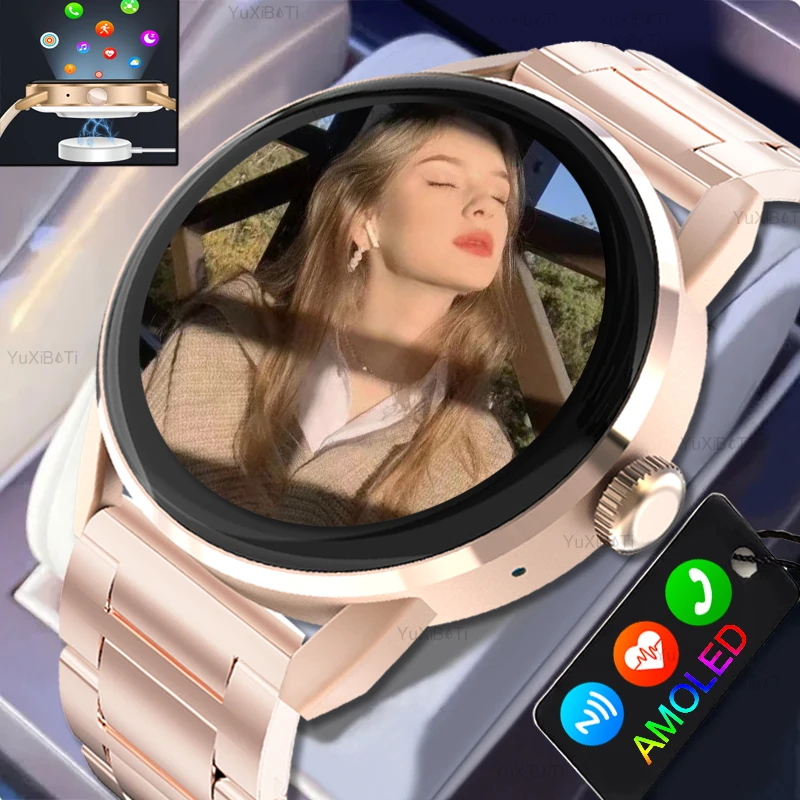 

2023 NFC SmartWatch 1.36Inch AMOLED Women New Local Music Dial Call Digital Watch IP68 Waterproof Smartwatch Men For Android IOS