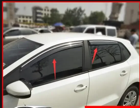 Высшее качество дождевое окошко фотоотделка внешние окна козырек 4 шт. для Volkswagen