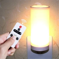 led night light desk lamp 220v 1 5w indoor lighting dimmable wireless remote control 3 colors 10 dimming level lamp for bedroom