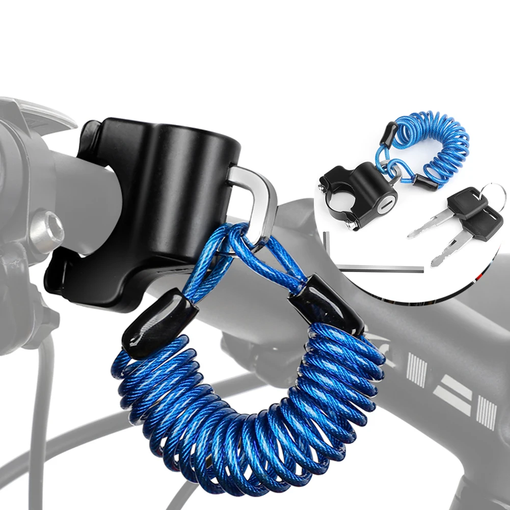 

Bicycle Helmet Wire Rope Lock Anti-theft Mountain Bike Cycling Cable Lock Motorcycle Portable Lock Outdoor Bike Rope Padlock