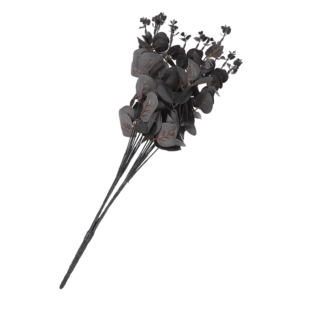 

Black Eucalyptus Leaf Stem Artificial Eucalyptus Stem Eucalyptus Leaf Adornment