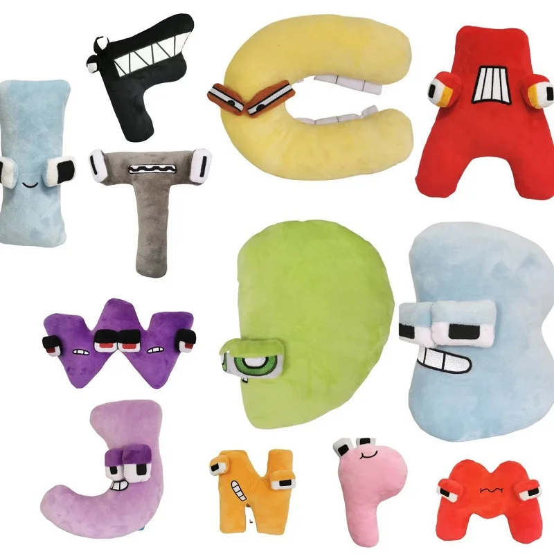 

Алфавит, плюшевые игрушки, искусственная английская буква, мягкое животное, плюшевая кукла, игрушки, подарок для детей, образовательные рождественские подарки