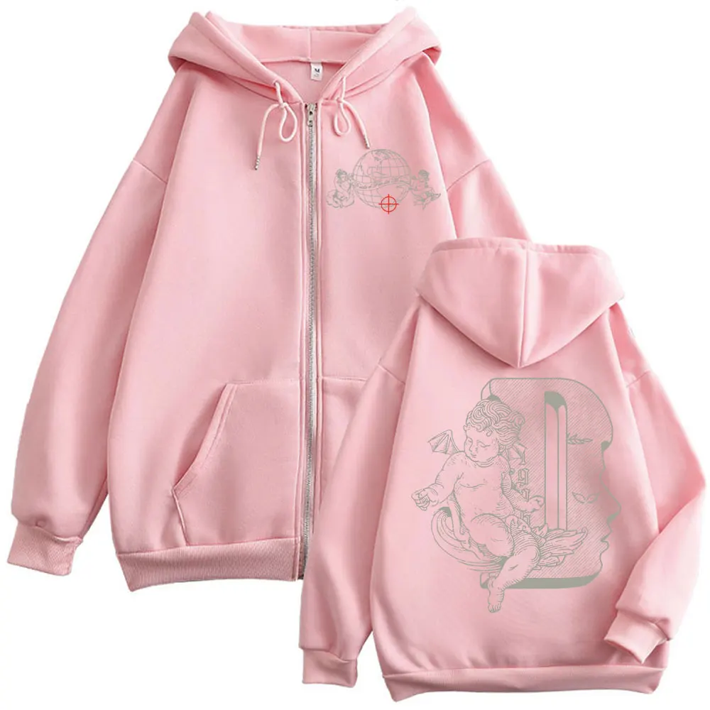 Рэпер Duki Modo Dlablo Merch Толстовка на молнии Мужчины Женщины Хип-Хоп Винтаж Толстовки