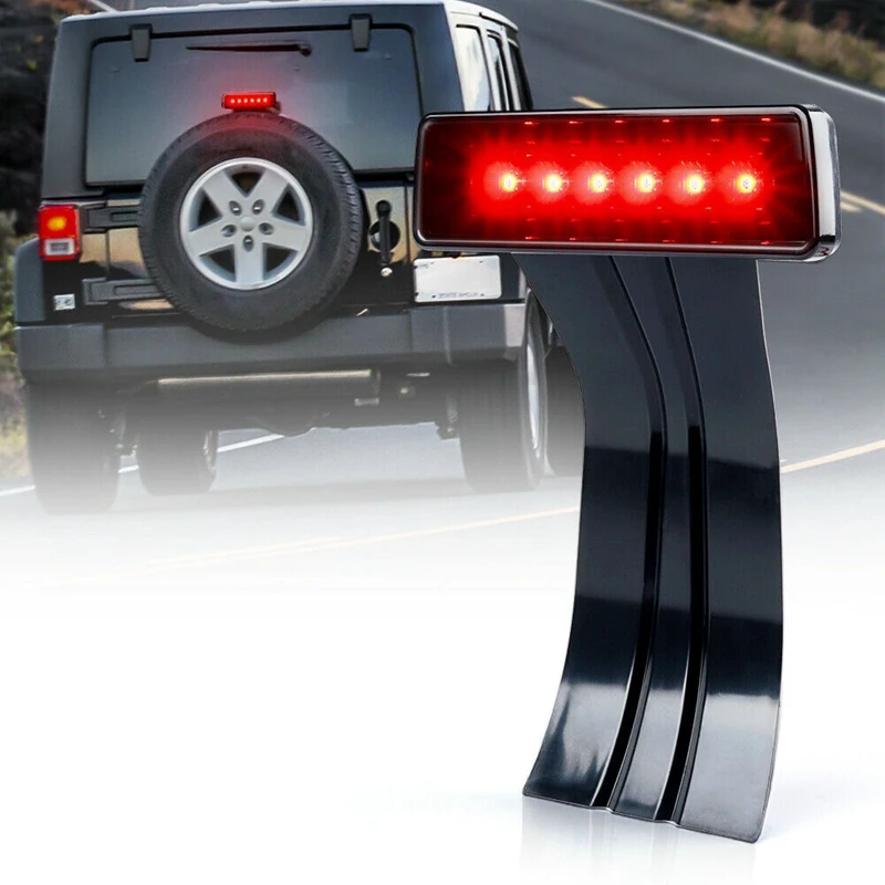 

Car LED Third Brake Tail Lights High Mount Stop Lights for Jeep Wrangler JK 07-18