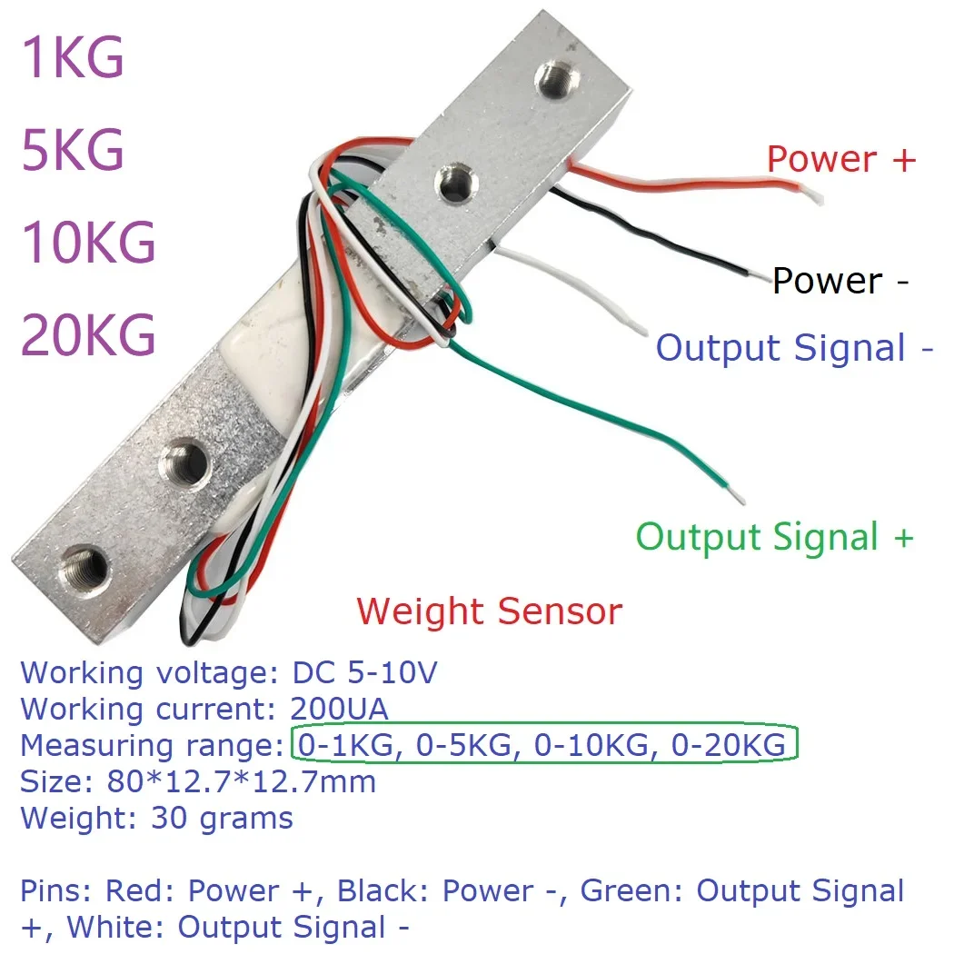 DC 5 В 12 RS485 UART Modbus RTU HX711 датчик веса модуль электронных весов для программного