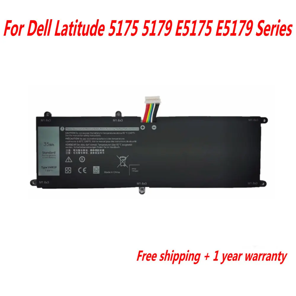 Высококачественный аккумулятор VHR5P для ноутбука Dell Latitude 5175 5179 E5175 E5179 Series 7 6 V 35WH RHF3V