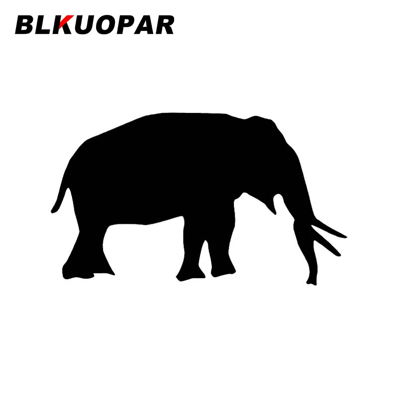 

BLKUOPAR силуэты слона Автомобильная наклейка оригинальная Водонепроницаемая Солнцезащитная наклейка устойчивая к царапинам смешная кондици...