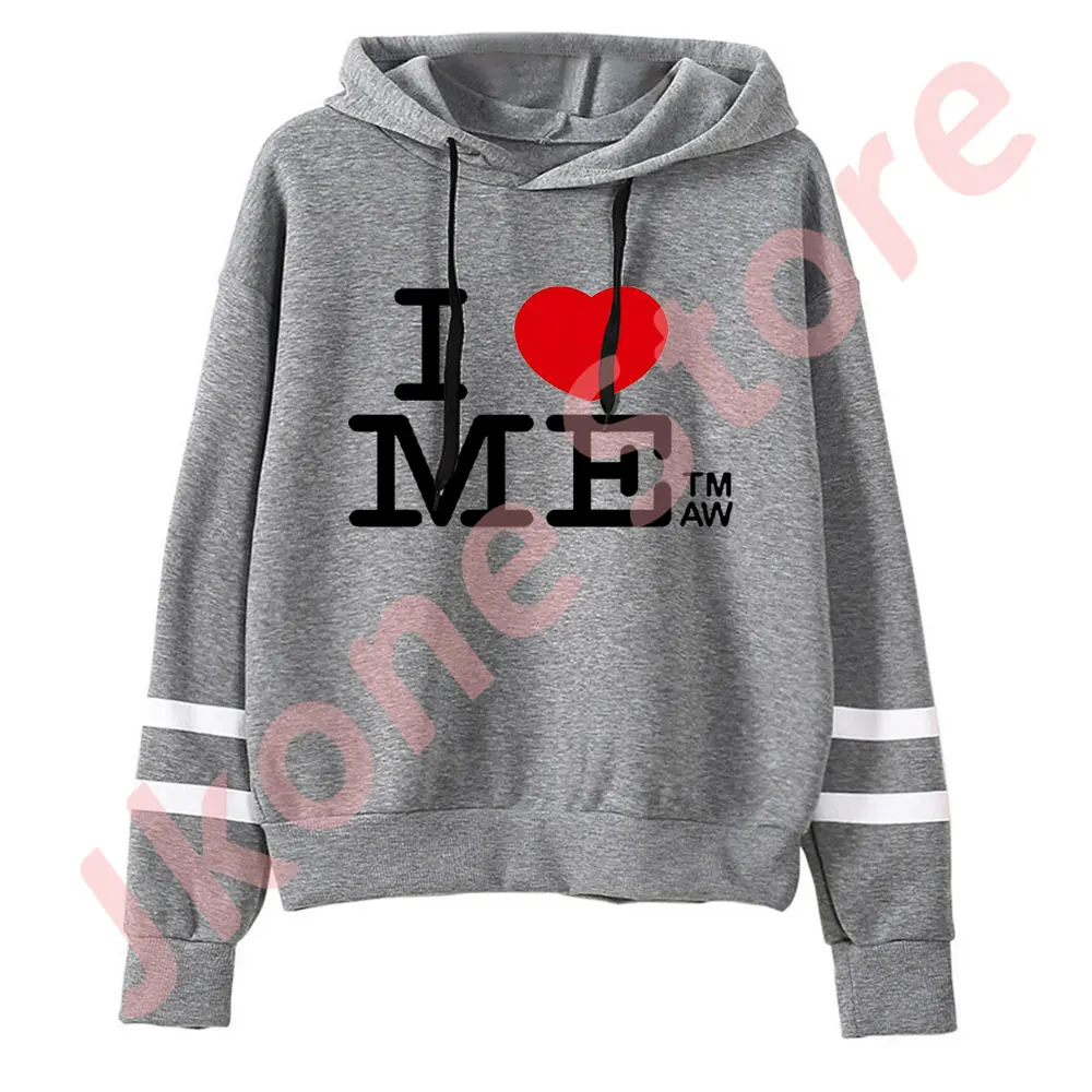 Tate McRae I Love Me Logo Merch пуловеры с капюшоном без карманов рукавами параллельными