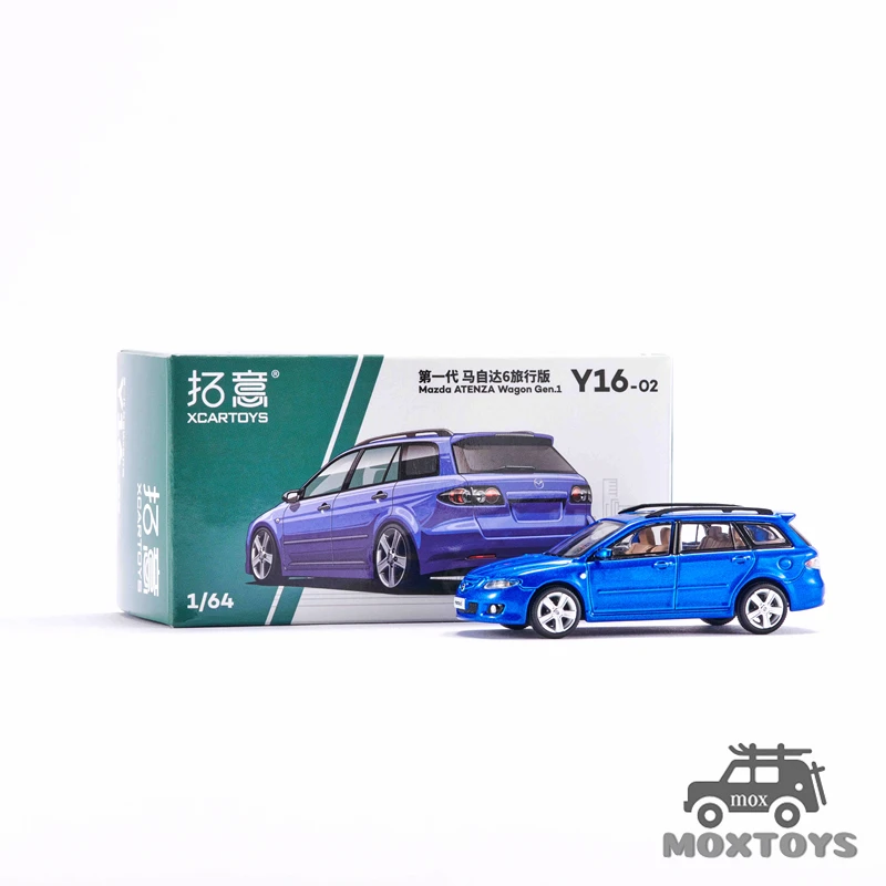 

XCarToys 1:64 Mazda Atenza Wagon Gen.1 Blue Diecast Model Car