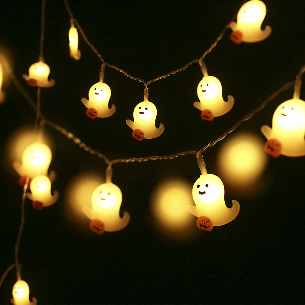 

1.5m Skeleton Battery String Lights Battery Powered 10led String Lights Lightweight ABS Festival Party Decor Halloween Ornaments