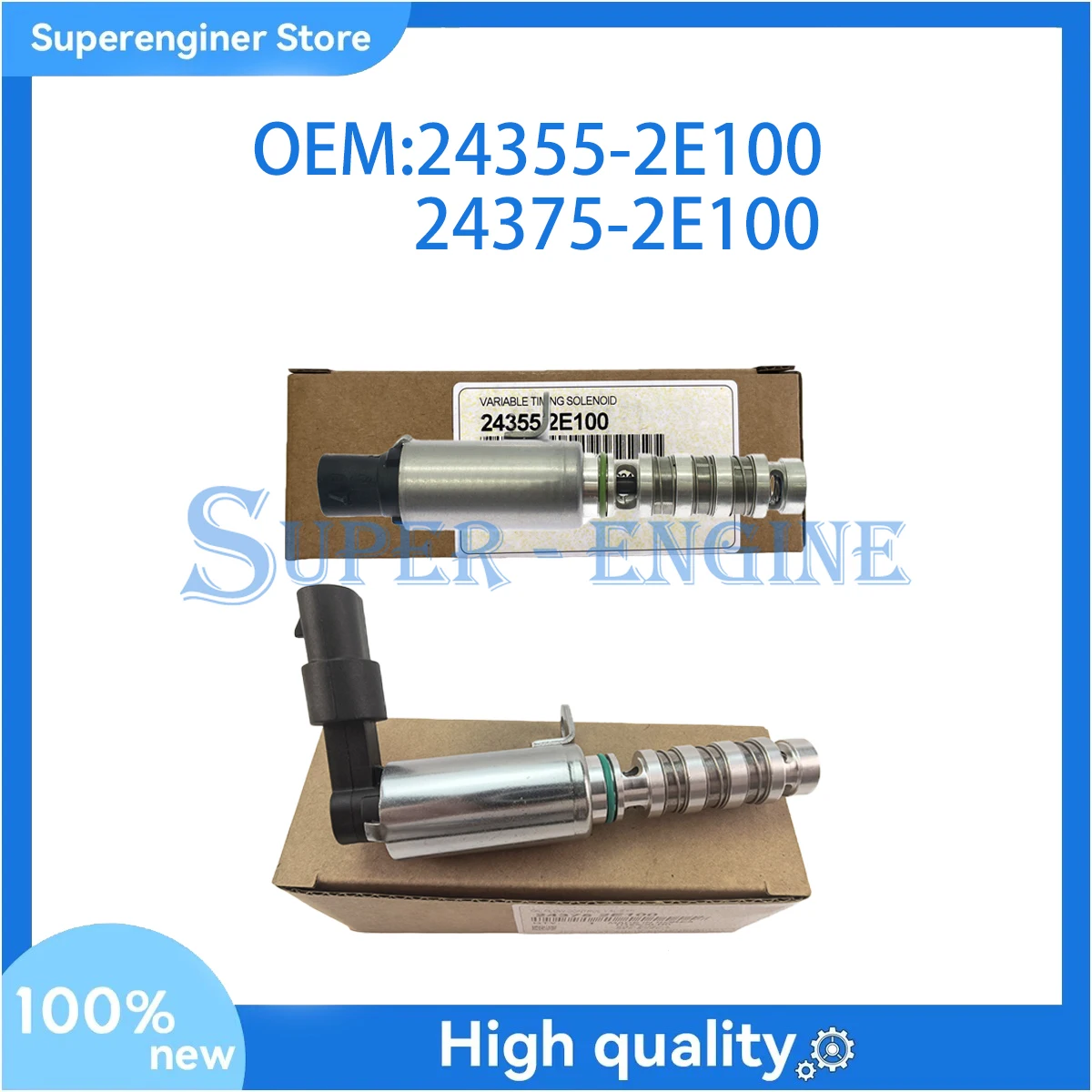 

24355-2E100 и 24375-2E100 Электромагнитный клапан управления маслом VVT подходит для Hyundai Elantra Kia Forte Optima Soul