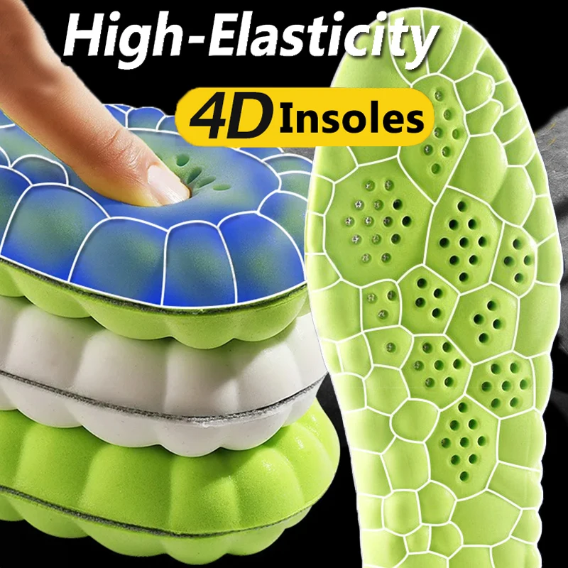 

Latex Sport Insoles Soft High Elasticity Shoe Pads Breathable Deodorant Shock Absorption Cushion Arch Support Insole Men Women