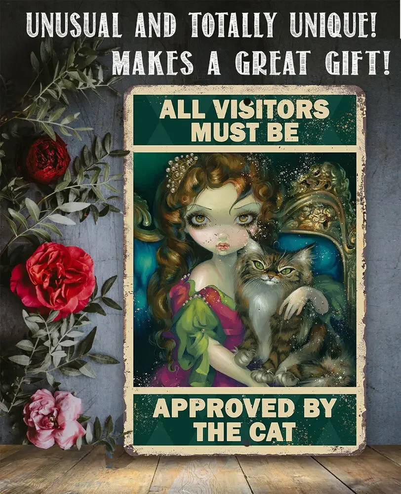 Все посетители должны быть одобрены котом-готическим металлическим