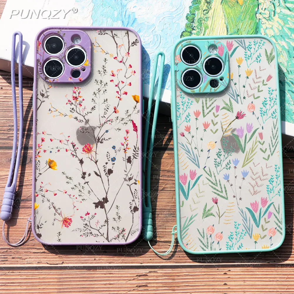 

Summer botanical flowers daisy Phone Case For iphone 14 PRO 13 Pro max 12 Pro Max 11 Pro Max XR X XS 6S 8 7 Plus Hard PC Cover