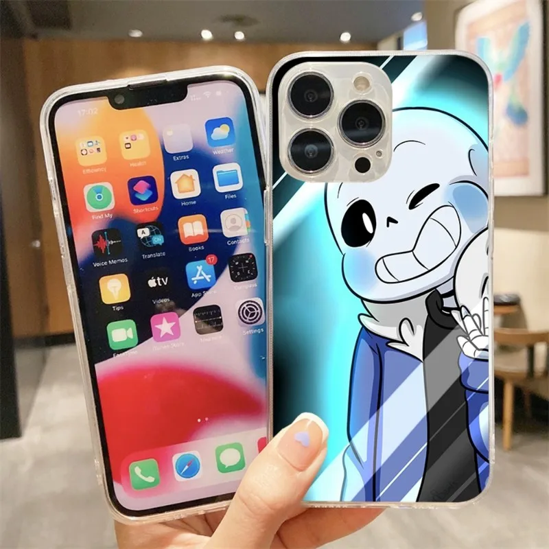 Фото Чехол для телефона Game Undertale Sans для IPhone 14 13 12 11 XS X 8 7 6 Plus Mini Pro Max SE 2022, мягкий прозрачный чехол для телефона №1