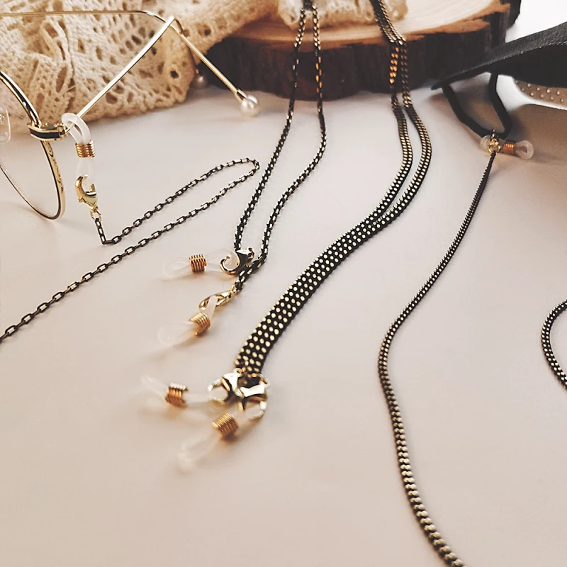 

New Glasses Chain Anti-lost Earphone Chain Sports Anti-Slip String Glasses Ropes Band Cord Holder Women Black Men's Mask Chain