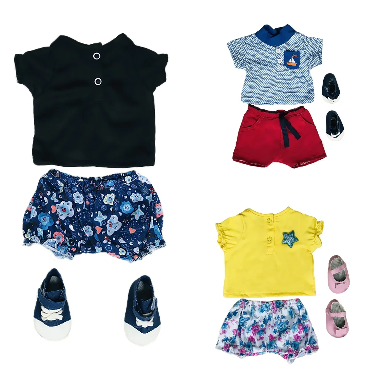 Одежда для кукол-новорожденных Attyi 14-16 дюймов Реалистичная силиконовая