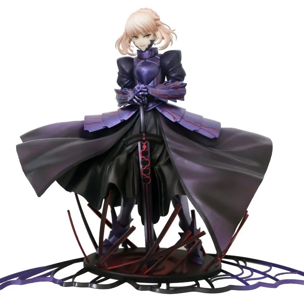 

25cm Movie Fate/stay night Saber Anime Figure Heaven's Feel Saber Alter Action Figure Altria Pendragon Figurine Model Doll Toys