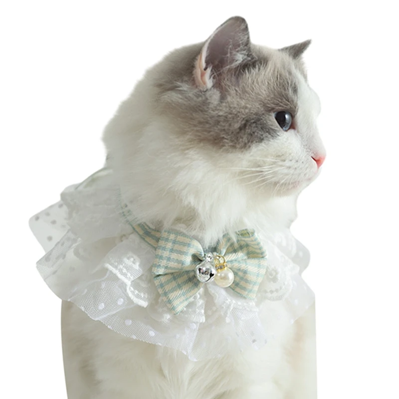 

Cat Collar Pet Bow Accessories Dog Bandanas Scarf Dog Bowknot Bells Adjustable Cat Collar Pet Supplies