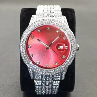 missfox hip hop mens watches brand iced out stainless steel waterproof male quartz wrist watch unique arabia numeral men clocks