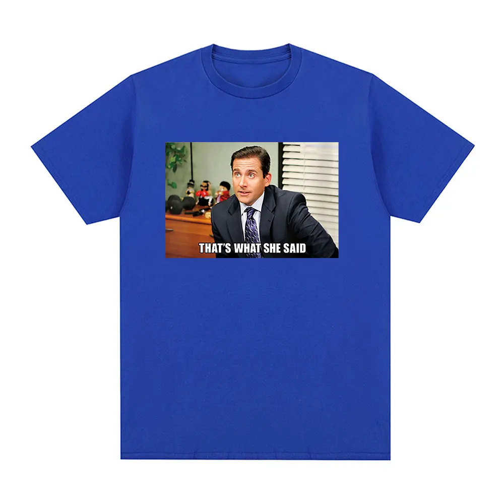 Футболки Michael Scott That's What She Said из сериала The Office Dwight Schrute Jim Halpert мужские футболки с