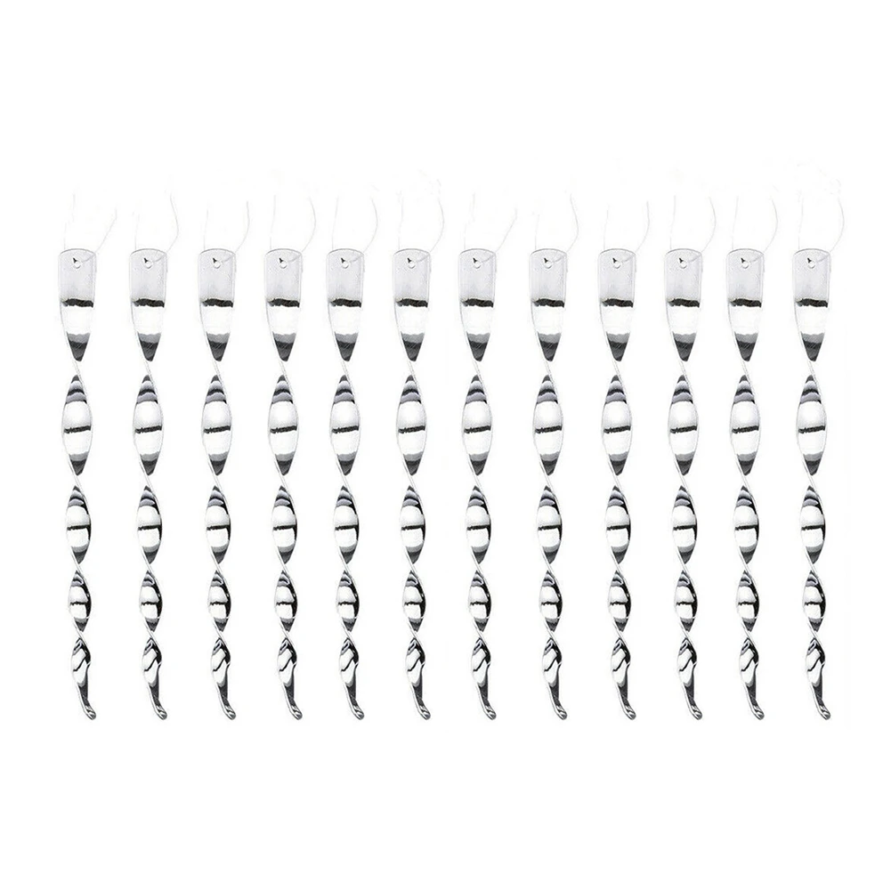 

12PCS Bird Repellent Reflectors Scare Rods Hanging Plastic Rod Reflective Bird Deterrent Glossy Finish Scare Birds Away