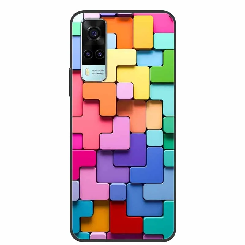 Мягкая силиконовая задняя крышка из ТПУ для Vivo Y53s 4G чехол телефона Y31 2021 Y53 s Y 31