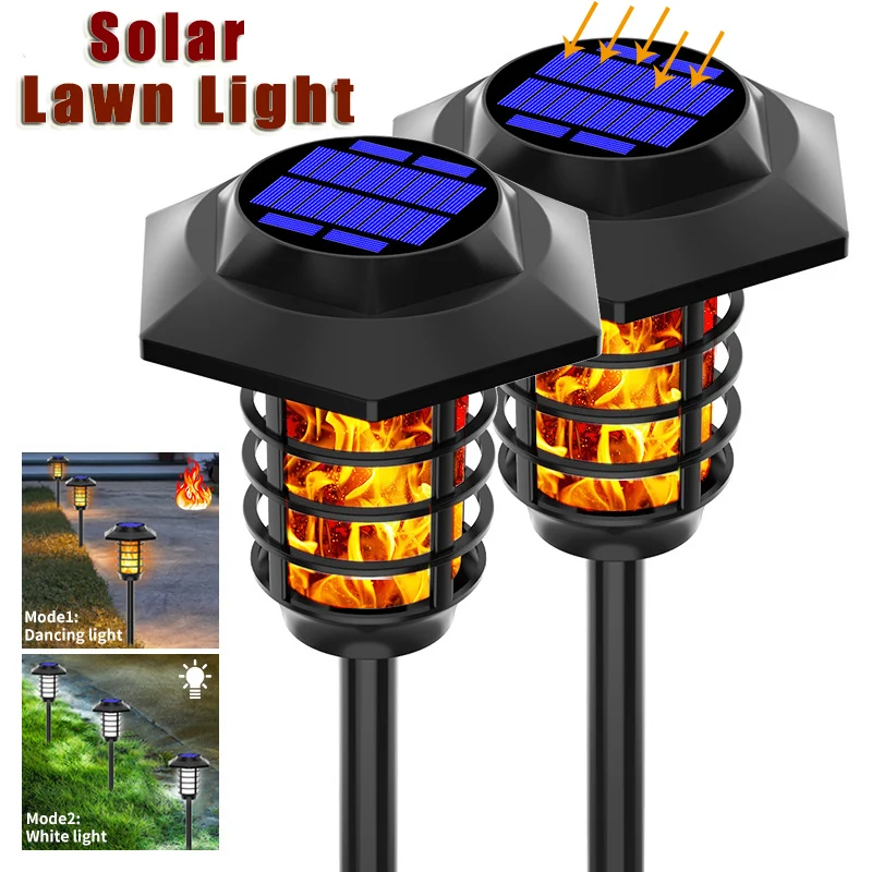 

Металлические мерцающие огни на солнечной батарее, водонепроницаемые уличные солнечные фонари для дорожек, ландшафта, авто для сада, внутр...