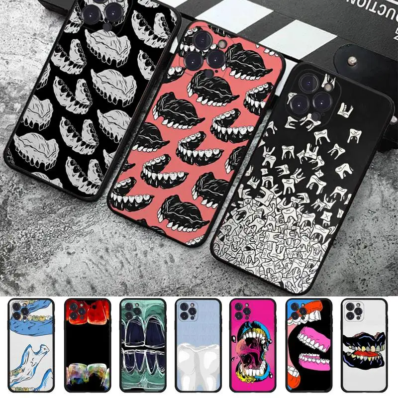 

Dentist Dental Teeth Tooth Doctor Phone Case For iPhone 14 11 12 13 Mini Pro XS Max Cover 6 7 8 Plus X XR SE 2020 Funda Shell