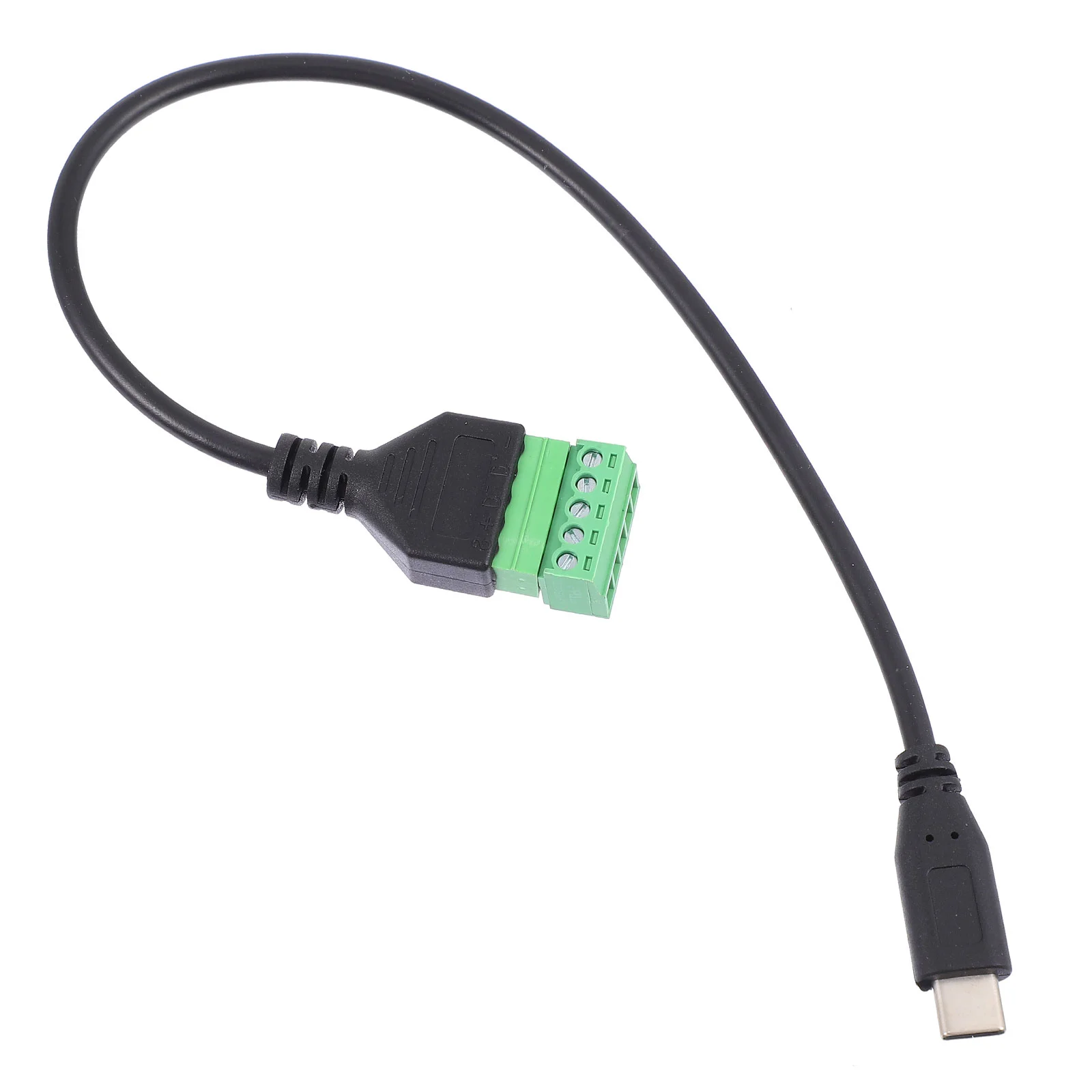 

Adapter Cable USB Type-C 5Pin Plug Screw Terminal Connector Connectors Wiring Charge Bolt Copper Computer Part Block